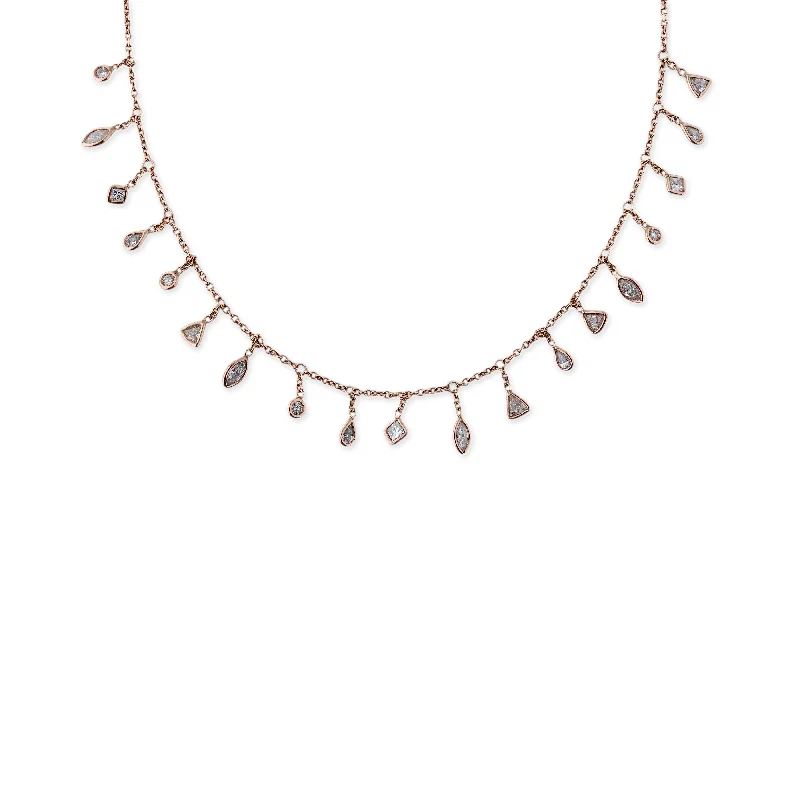 DIAMOND SHAPES SHAKER NECKLACE