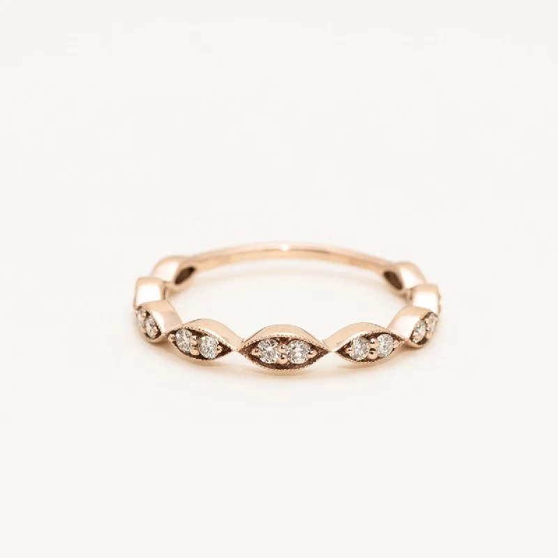 Diamond Stackable Band in 14kt Rose Gold (1/4ct tw)