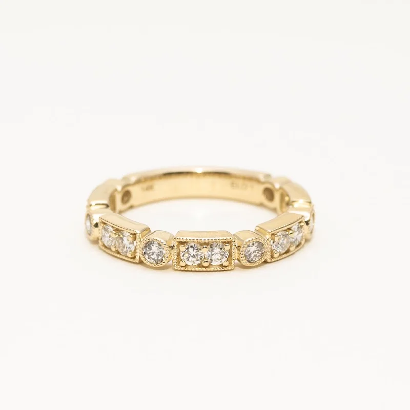 Diamond Stackable Band in 14kt Yellow Gold (3/4ct tw)