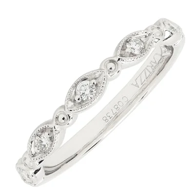 Diamond Wedding Band in 14kt White Gold (1/10ct tw)