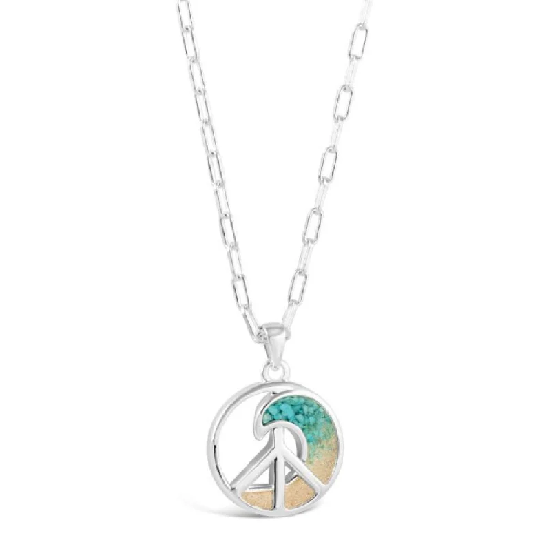 Dune Jewelry Sterling Silver Peaceful Shores Turquoise Gradient Necklace