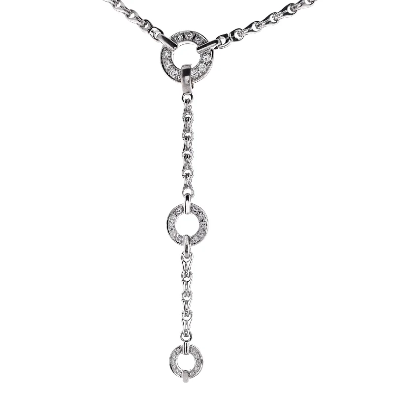 Estate Di Modolo 18 Karat White Gold Convertible Necklace "Tempia" Diamond Necklace