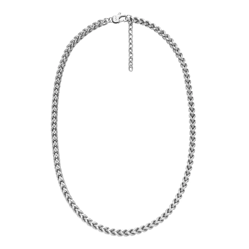 Fossil Men's Silver-Tone Chain Necklace