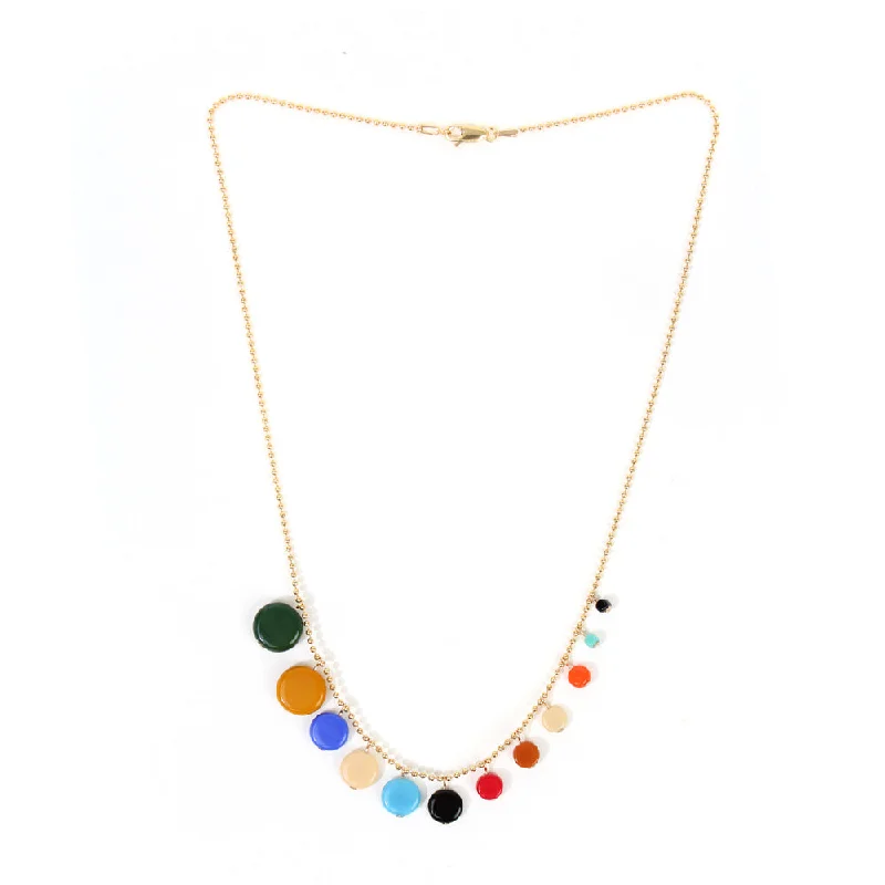 Graduated Discs Necklace