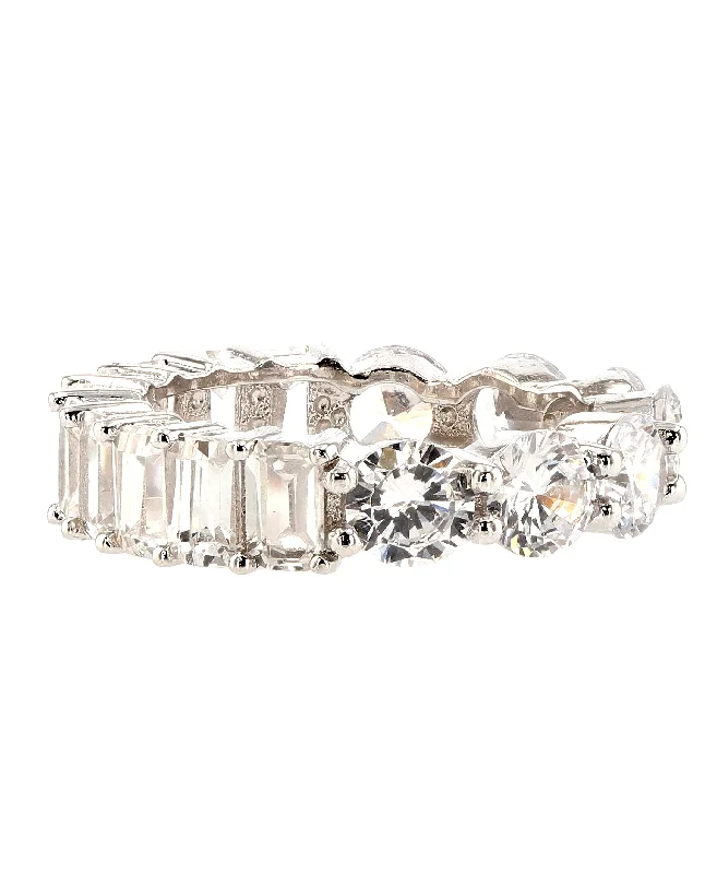 Cubic Zirconia Eternity Band