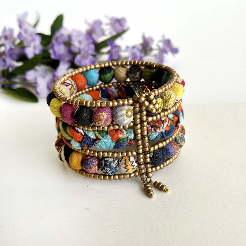 Kantha Plaited Cuff