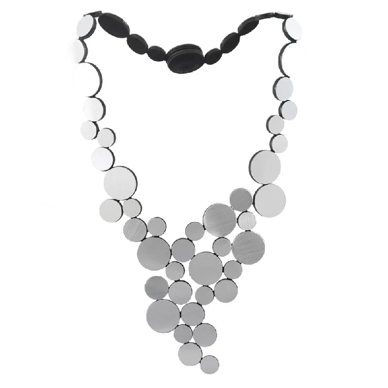 Iskin Sisters: Silver Abstraction Necklace