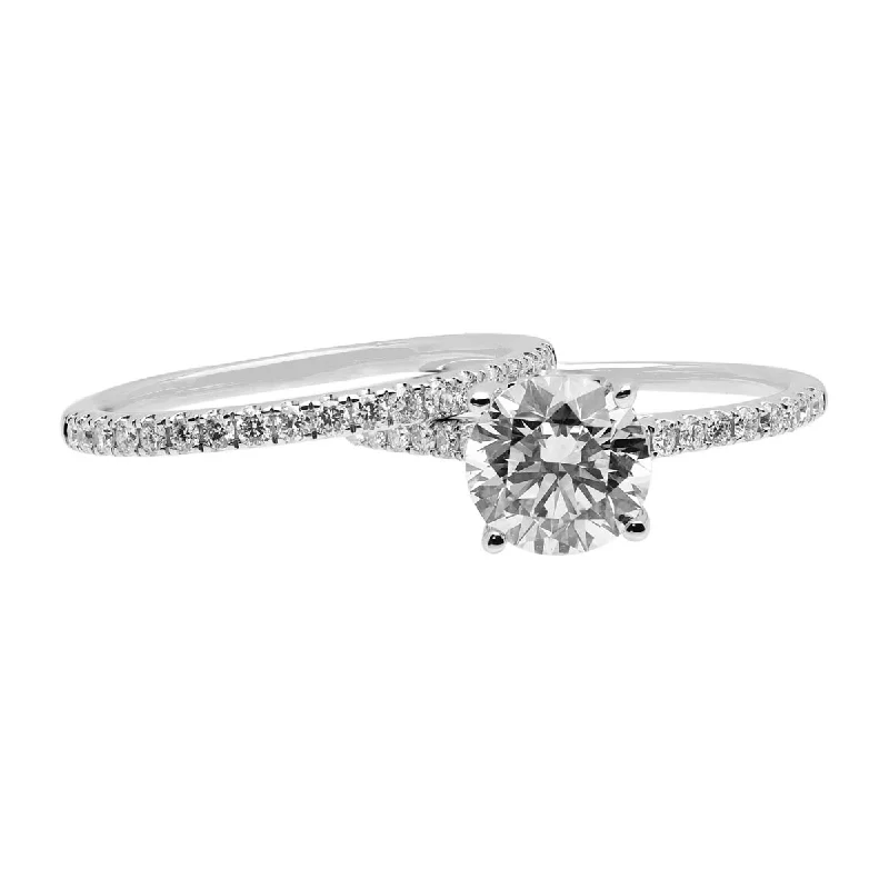 Lab Grown Diamond Bridal Set in 14kt White Gold (2ct tw)