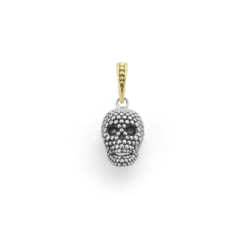 Lagos Anthem Caviar Beaded Skull Amulet