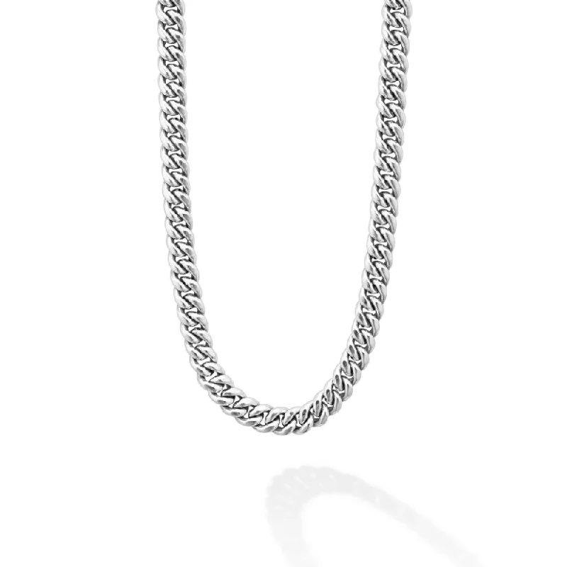 Lagos Anthem Silver Curb Chain Necklace, 8mm