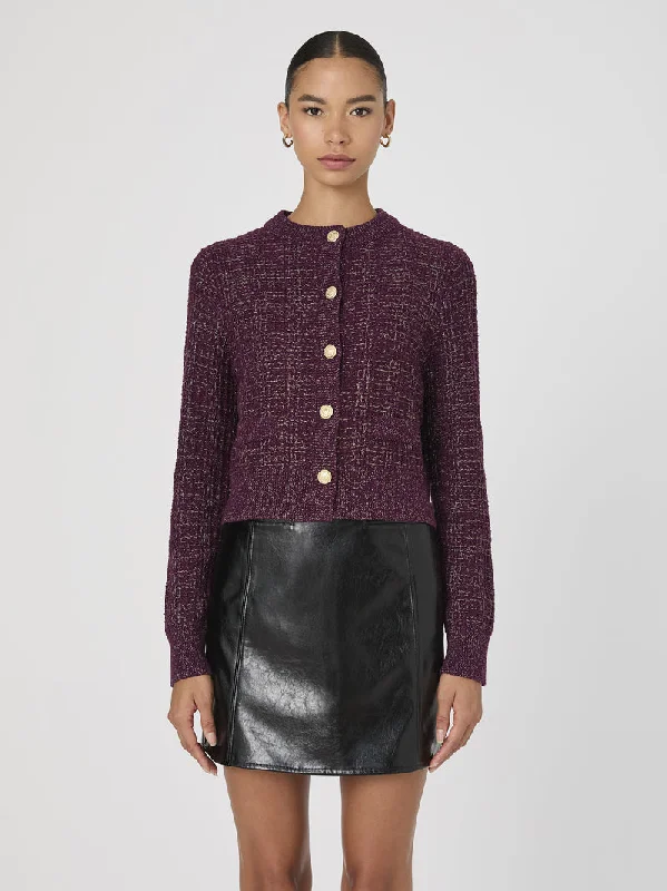 LUREX TWEED KNIT CARDI