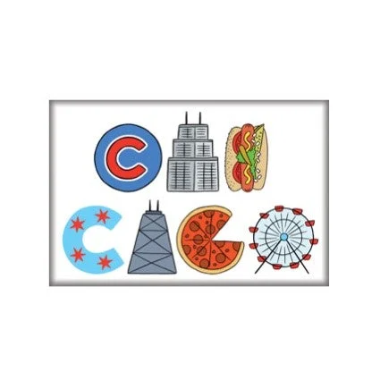 CHICAGO ICONS MAGNET