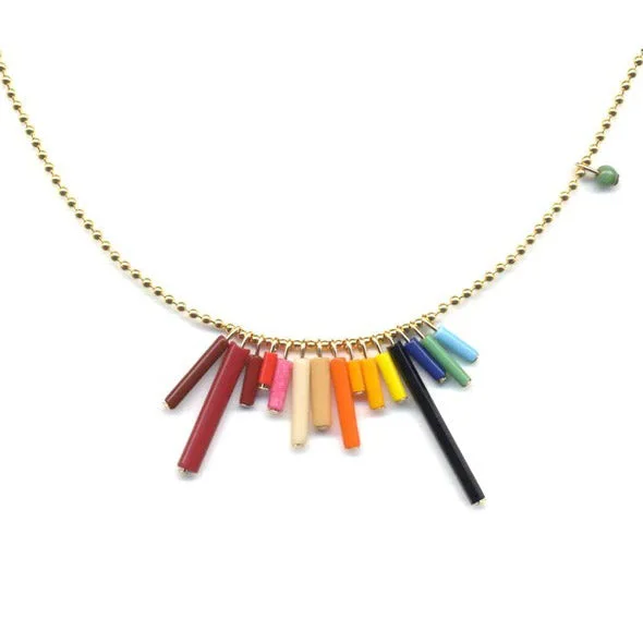 Mini Rainbow Pendant Necklace