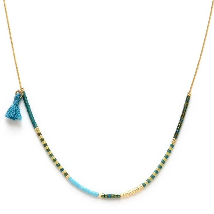 Miyuki Japanese Bead Necklace: Seashore