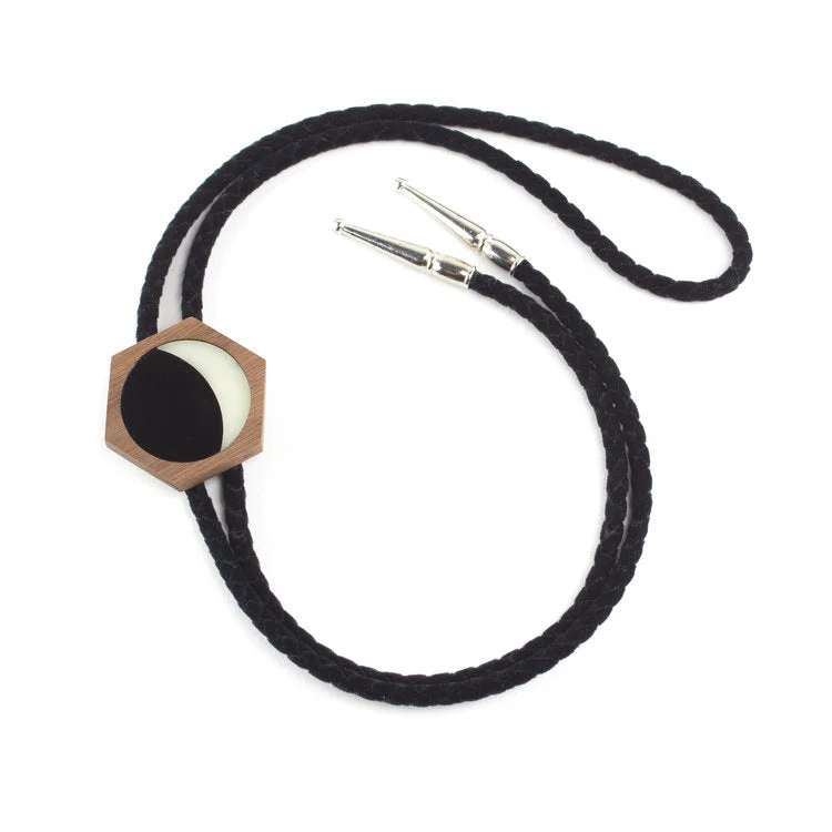 Moon Phase Bolo Tie