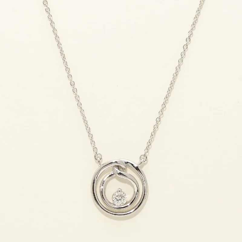 Northern Star Embrace Diamond Necklace in Sterling Silver (1/7ct tw)