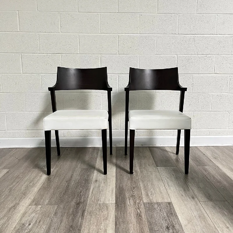 Pair Of Lirica Leather Chairs