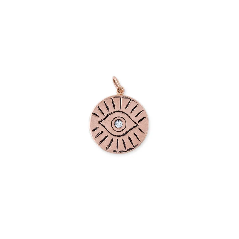 PAVE DIAMOND EYE BURST CHARM