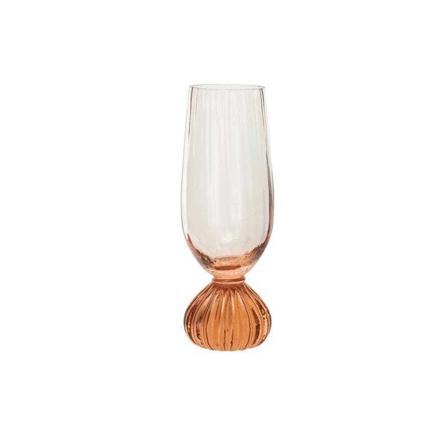 RIBBED FOOTED CHAMPAGNE GLASS