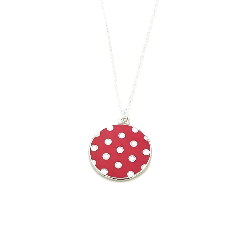 Rosie the Riveter Polka Dot Necklace