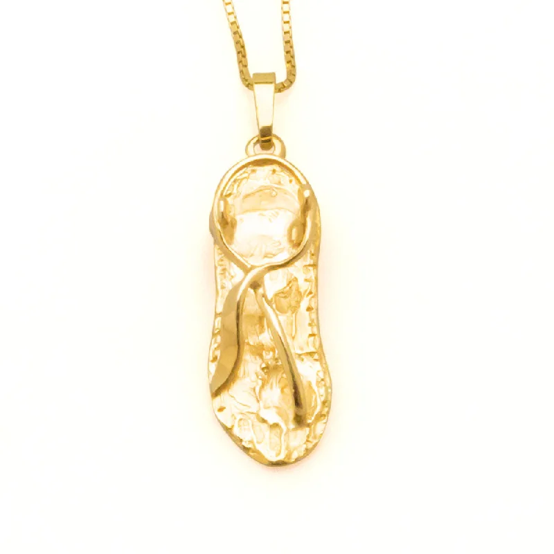 Gold Sandal Pendant