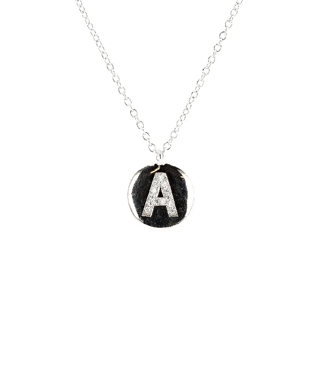 Initial Necklace w/ CZ