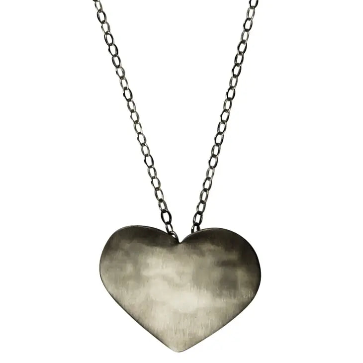 Silver Gia Heart Necklace