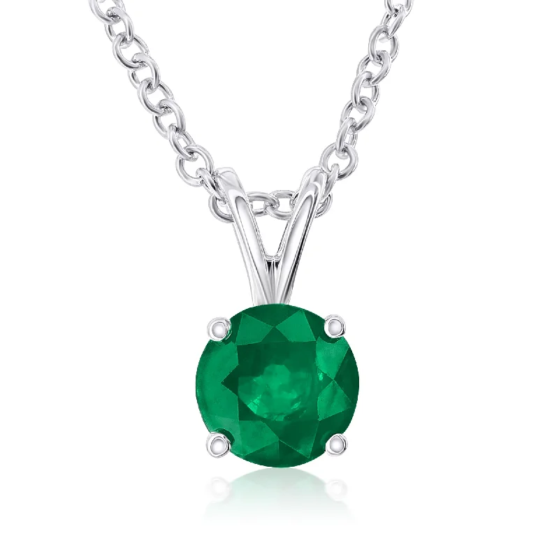 Smyth Jewelers 14k Gold Emerald Pendant Necklace