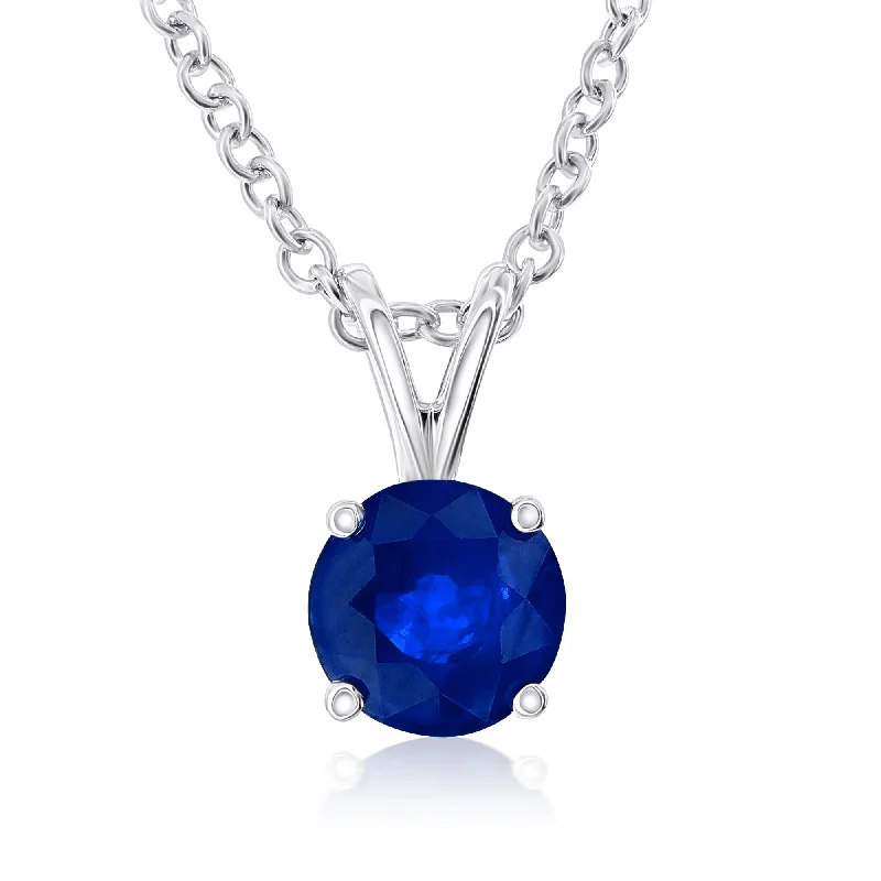 Smyth Jewelers 14k Gold Sapphire Pendant Necklace