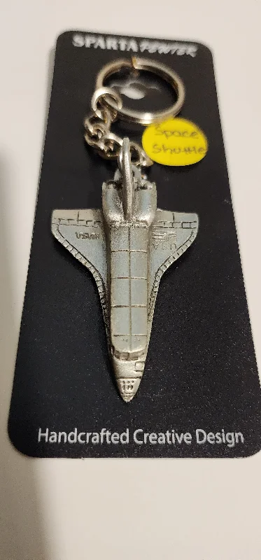 Space Shuttle Pewter Keychain