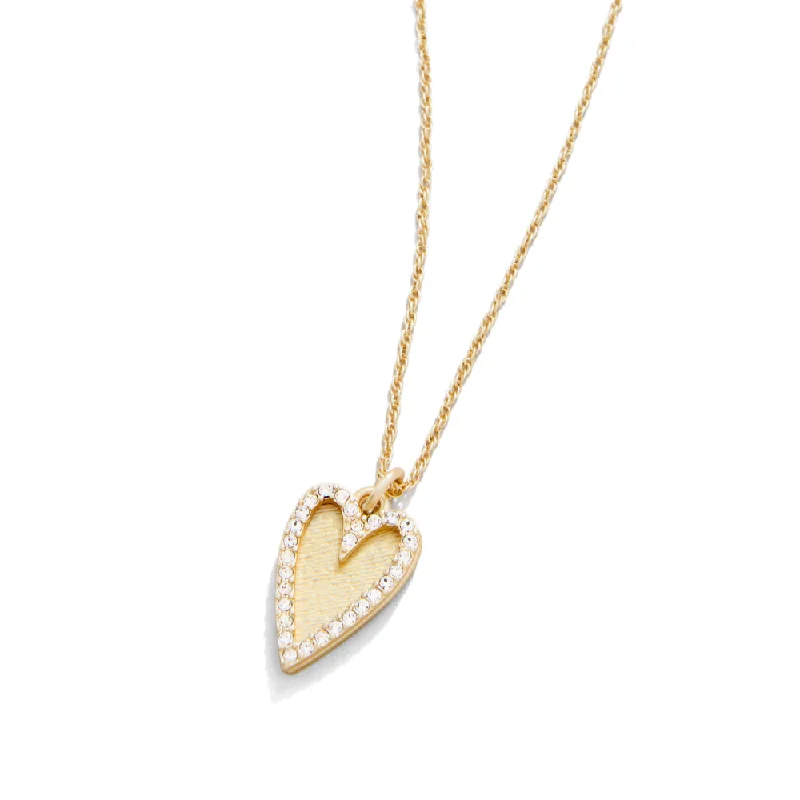 Spartina Happy Heart Necklace 18" Crystal