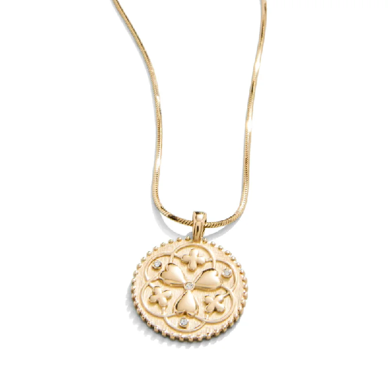 Spartina Lucky in Love Talisman Necklace 18" Crystal