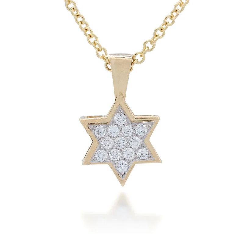 Star of David Charm with Diamonds