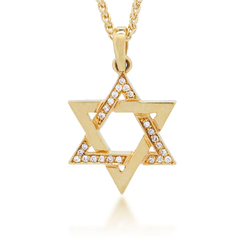 Star of David Pendant with Diamonds