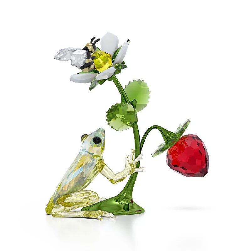 Swarovski Crystal Idyllia Frog Bee and Strawberry