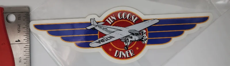 Tin Goose Diner Wing Logo Large Sticker