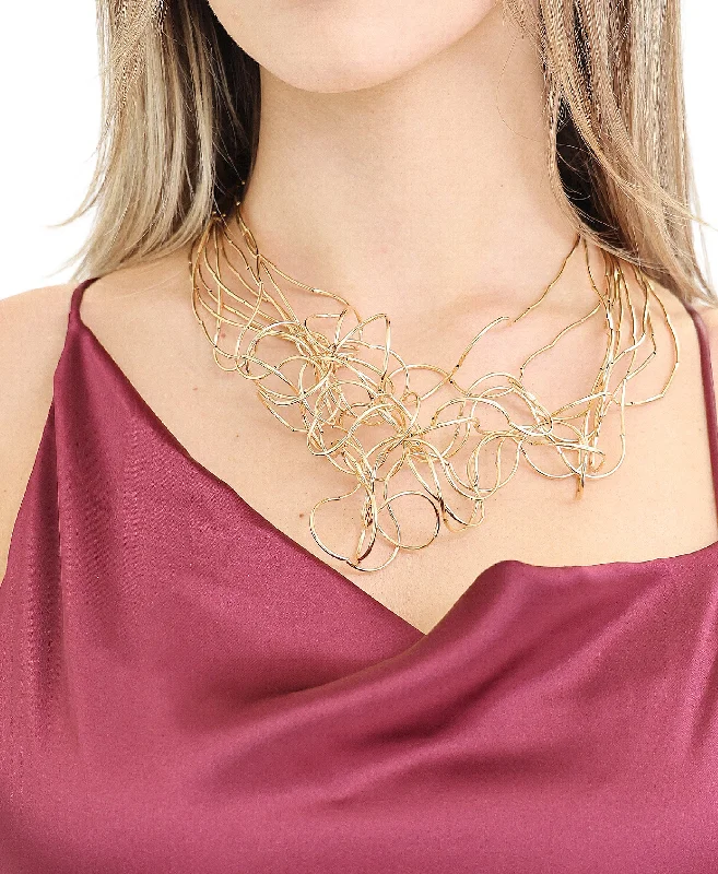 Wire Ruffle Necklace