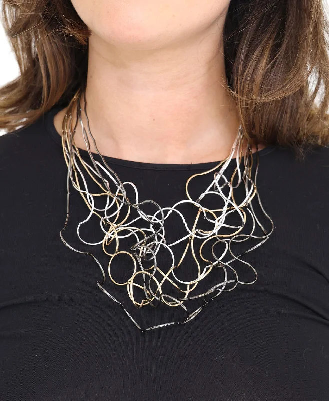 Wire Ruffle Necklace