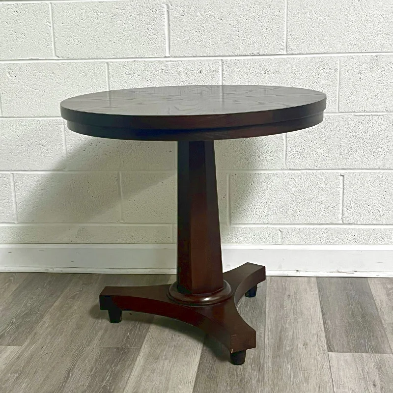 Round Wood Side Table